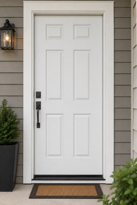 Fiberglass 6-panel 3080 front door